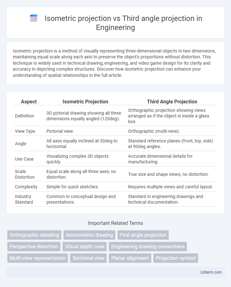 Third angle projection vs Isometric projection in Engineering - What is The Difference?