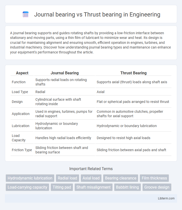 Thrust bearing vs Journal bearing in Engineering - What is The Difference?