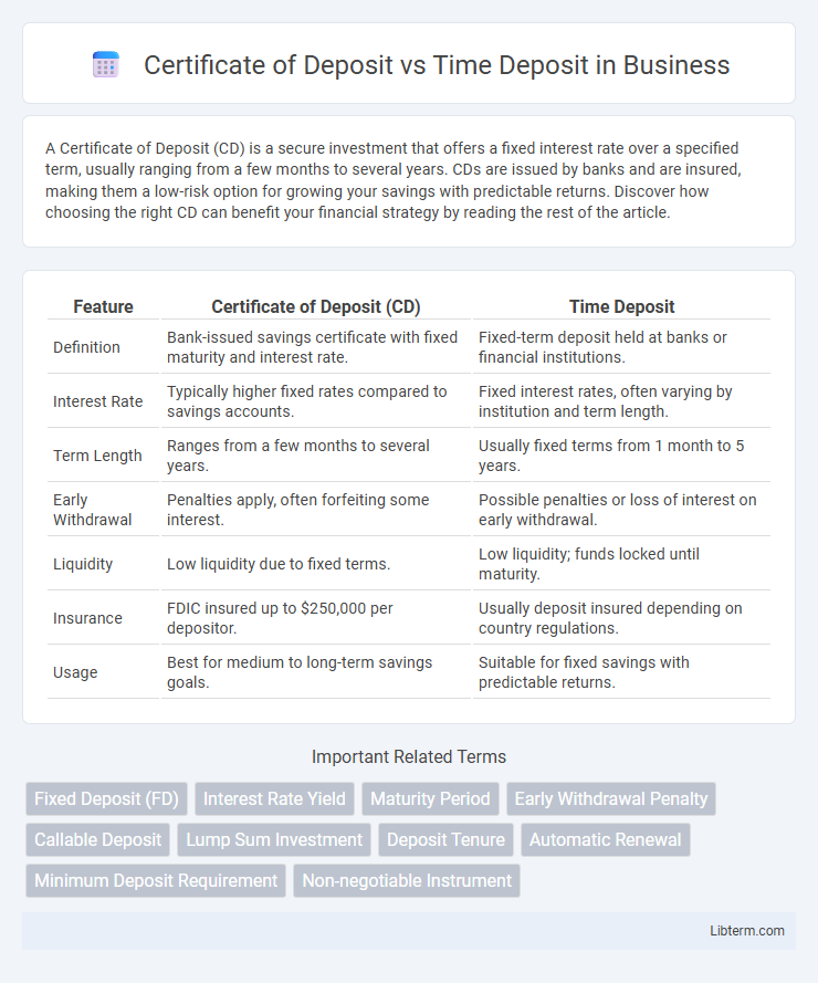 Time Deposit vs Certificate of Deposit in Business - What is The Difference?