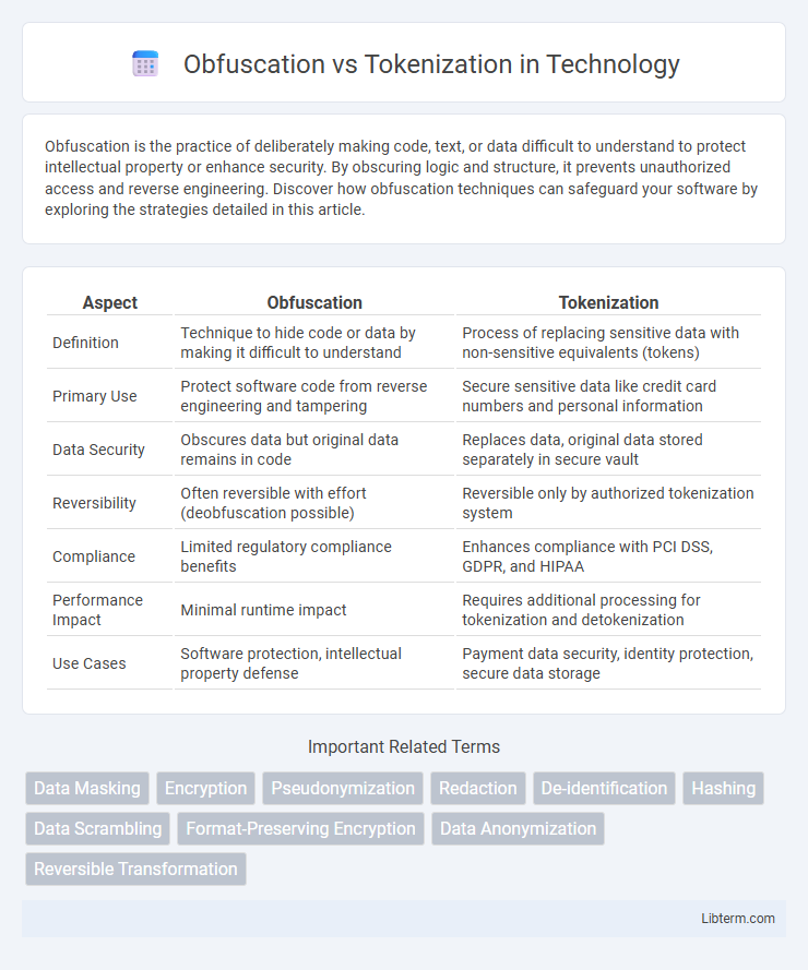 Tokenization vs Obfuscation in Technology - What is The Difference?