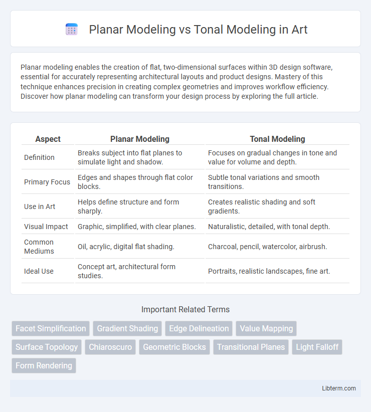 Tonal Modeling vs Planar Modeling in Art - What is The Difference?
