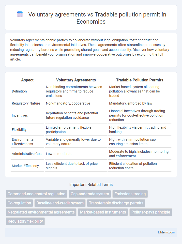Tradable pollution permit vs Voluntary agreements in Economics - What is The Difference?
