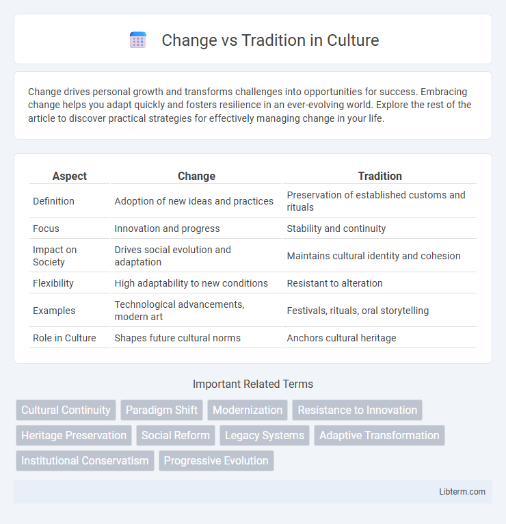 Tradition vs Change in Culture - What is The Difference?