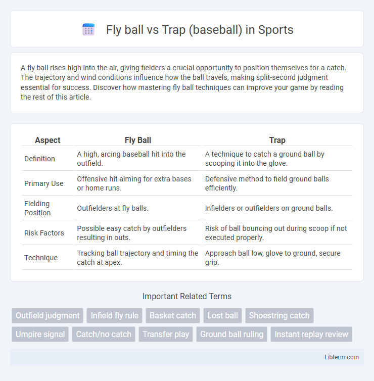 Trap (baseball) vs Fly ball in Sports - What is The Difference?