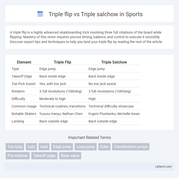 Triple salchow vs Triple flip in Sports - What is The Difference?