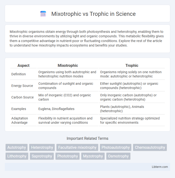 Trophic vs Mixotrophic in Science - What is The Difference?