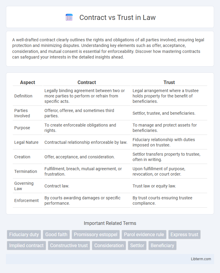Trust vs Contract in Law - What is The Difference?