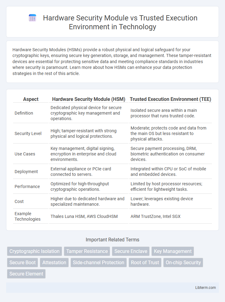 Trusted Execution Environment vs Hardware Security Module in Technology - What is The Difference?