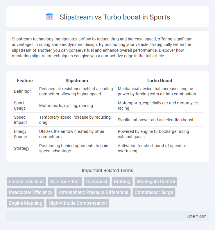 Turbo boost vs Slipstream in Sports - What is The Difference?