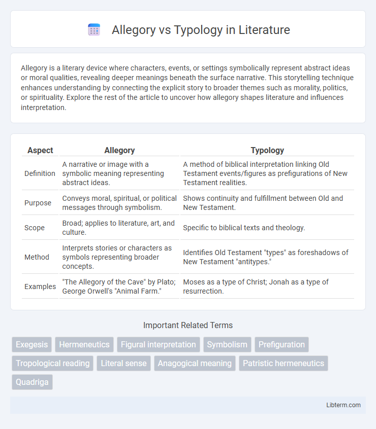 Typology vs Allegory in Literature - What is The Difference?