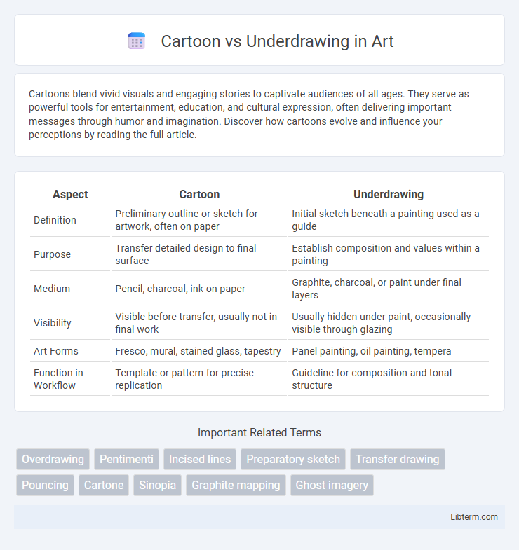 Underdrawing vs Cartoon in Art - What is The Difference?