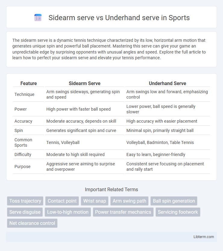 Underhand serve vs Sidearm serve in Sports - What is The Difference?