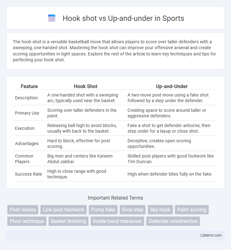 Up-and-under vs Hook shot in Sports - What is The Difference?