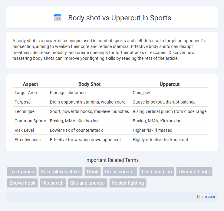 Uppercut vs Body shot in Sports - What is The Difference?