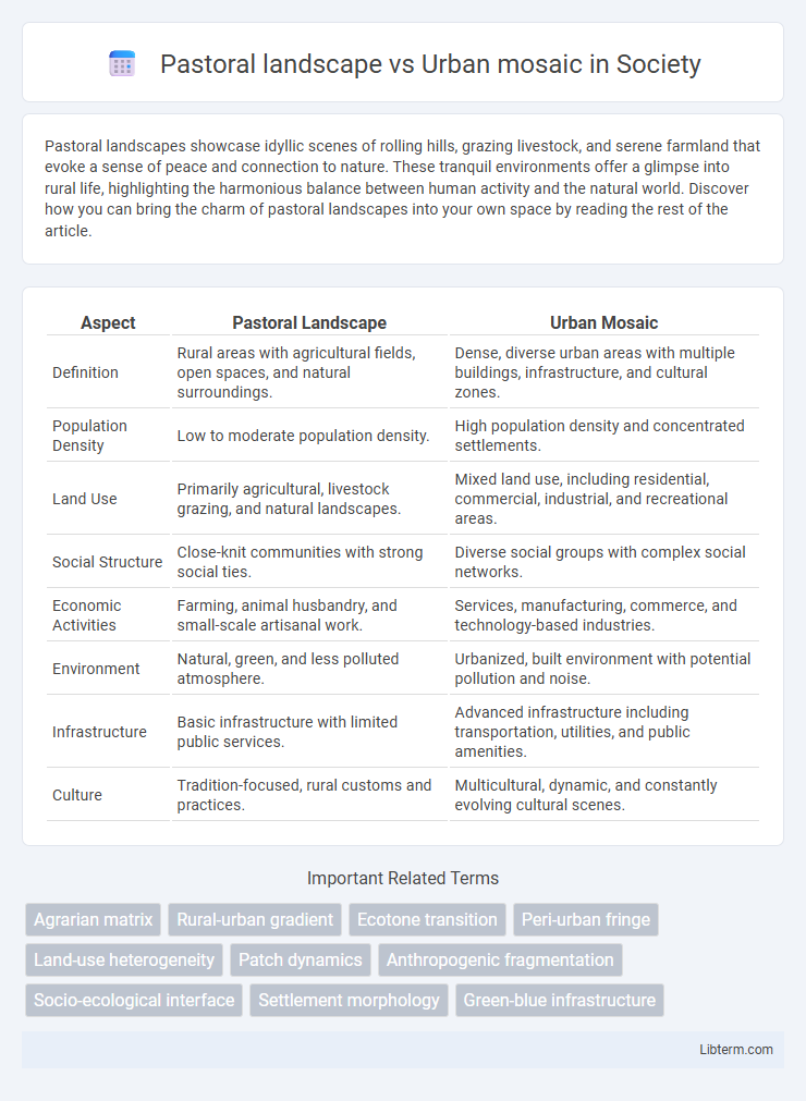 Urban mosaic vs Pastoral landscape in Society - What is The Difference?