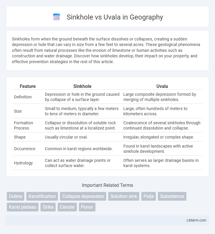 Uvala vs Sinkhole in Geography - What is The Difference?