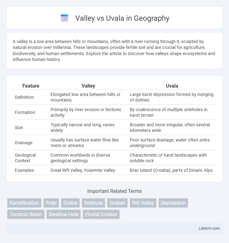 Uvala vs Valley in Geography - What is The Difference?