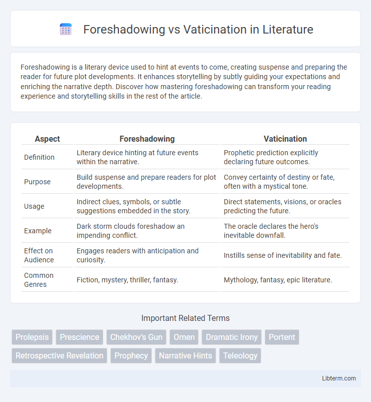 Vaticination vs Foreshadowing in Literature - What is The Difference?