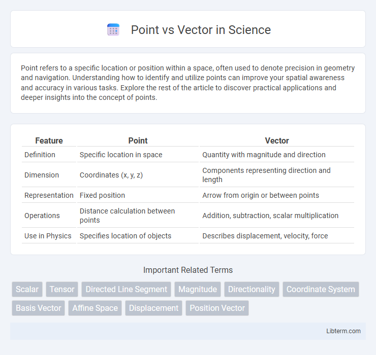 Vector vs Point in Science - What is The Difference?