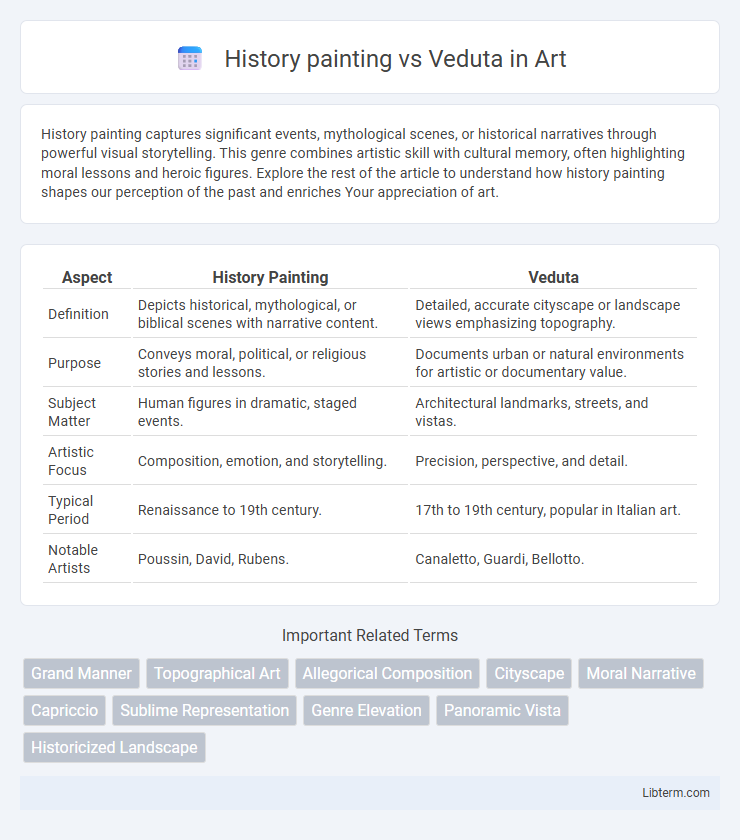 Veduta vs History painting in Art - What is The Difference?
