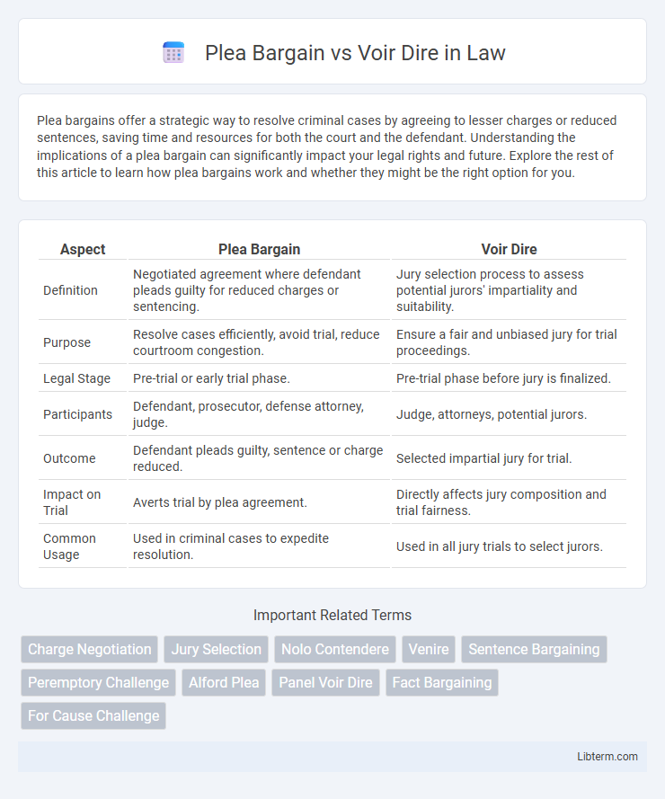 Voir Dire vs Plea Bargain in Law - What is The Difference?