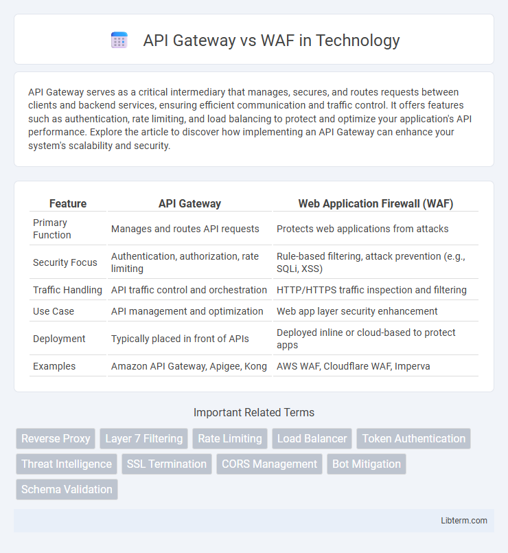 WAF vs API Gateway in Technology - What is The Difference?