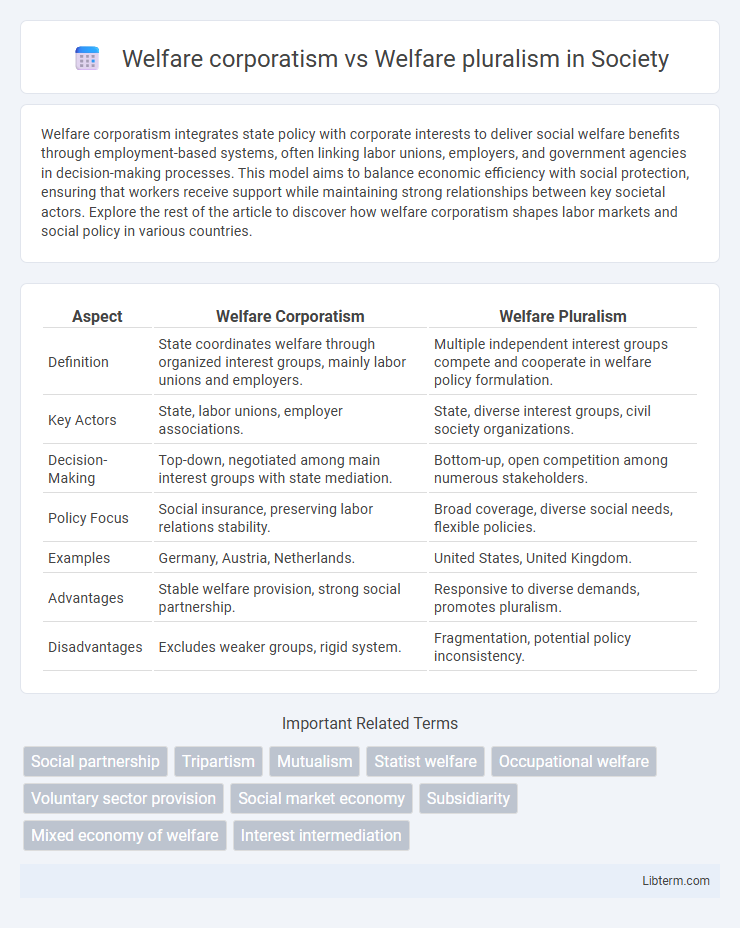 Welfare pluralism vs Welfare corporatism in Society - What is The Difference?