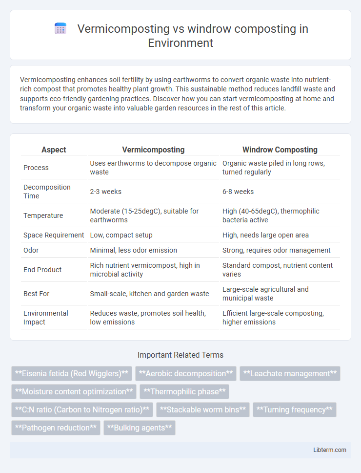 windrow composting vs Vermicomposting in Environment - What is The Difference?