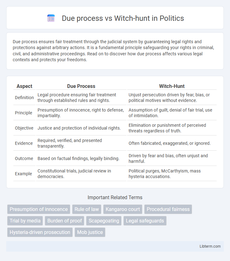 Witch-hunt vs Due process in Politics - What is The Difference?