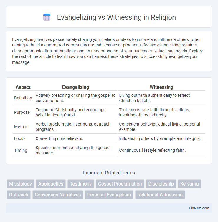 Witnessing vs Evangelizing in Religion - What is The Difference?