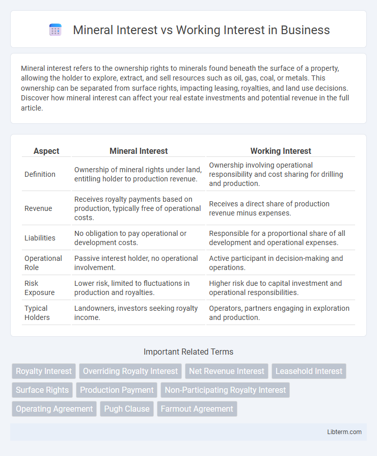 Working Interest vs Mineral Interest in Business - What is The Difference?