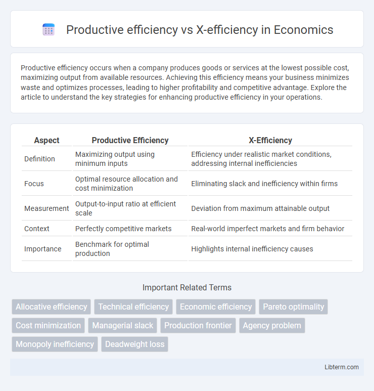 X-efficiency vs Productive efficiency in Economics - What is The Difference?