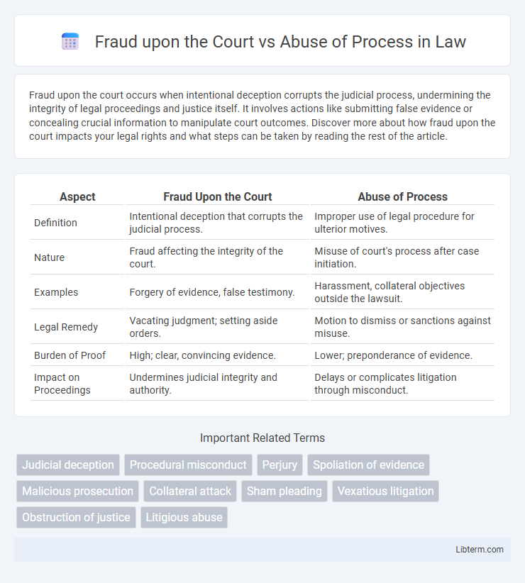 Abuse of Process vs Fraud upon the Court in Law - What is The Difference?