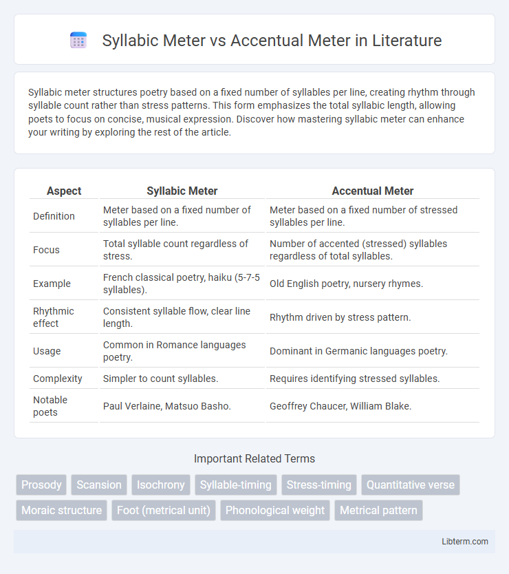 Accentual Meter vs Syllabic Meter in Literature - What is The Difference?