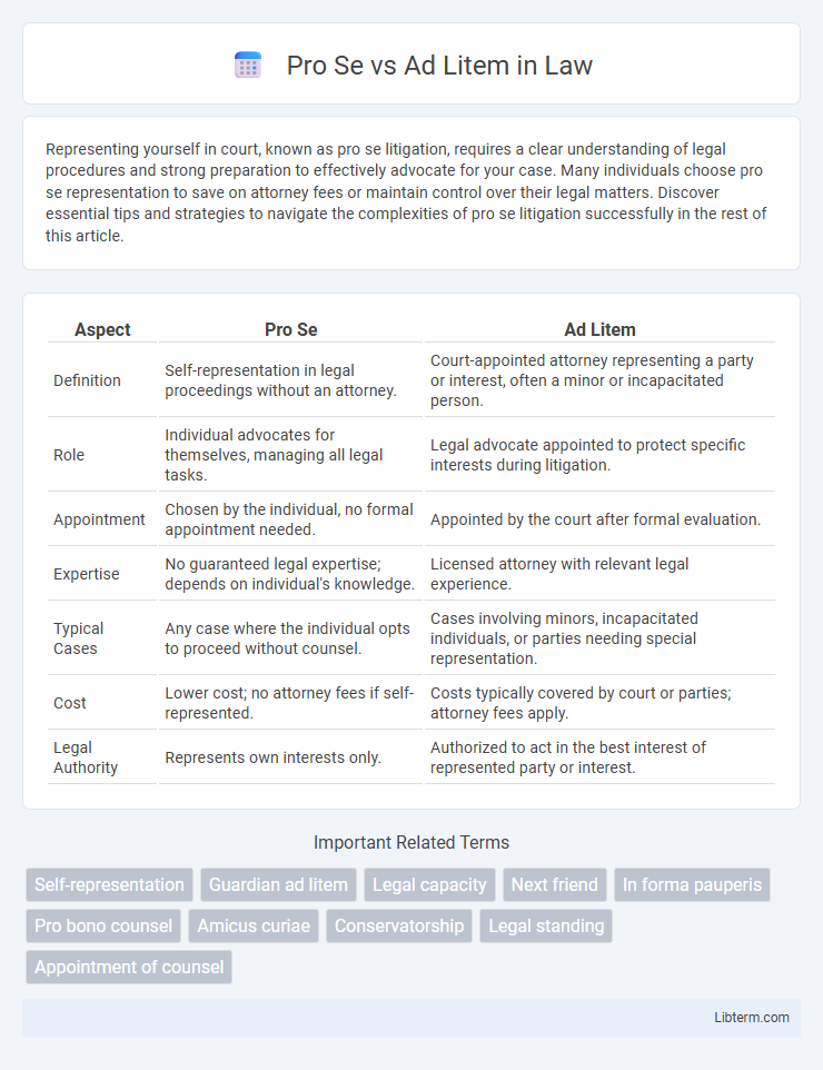 Ad Litem vs Pro Se in Law - What is The Difference?