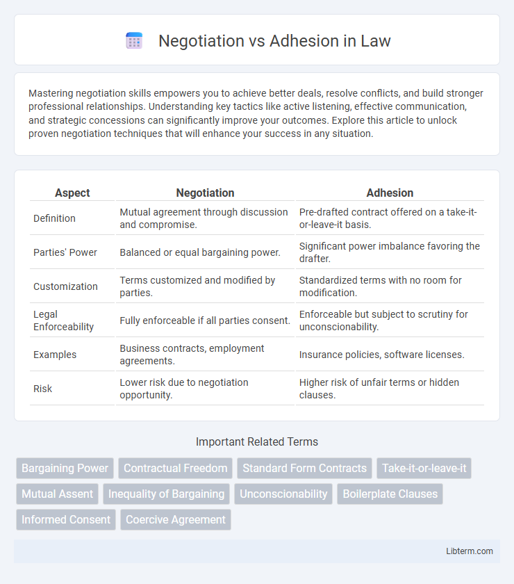 Adhesion vs Negotiation in Law - What is The Difference?