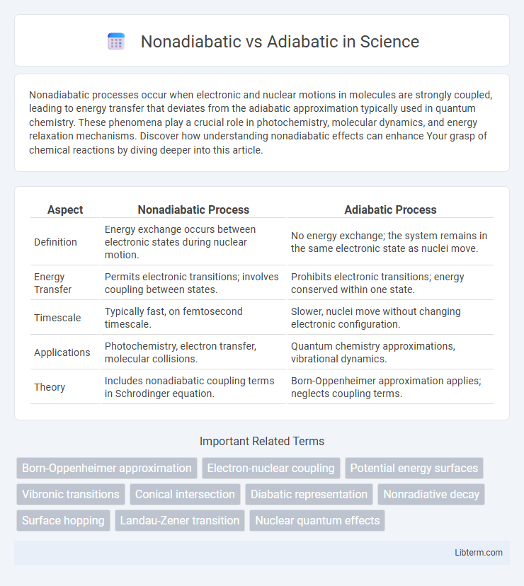 Adiabatic vs Nonadiabatic in Science - What is The Difference?