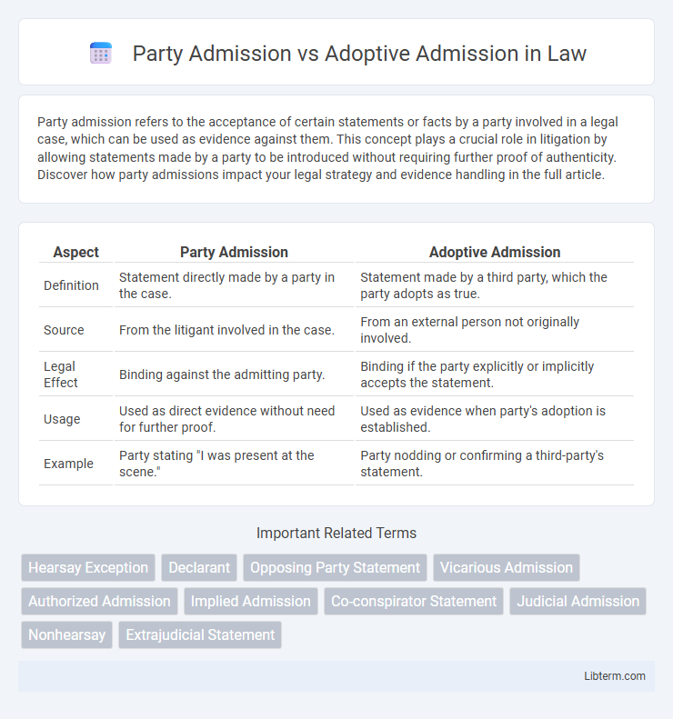 Adoptive Admission vs Party Admission in Law - What is The Difference?