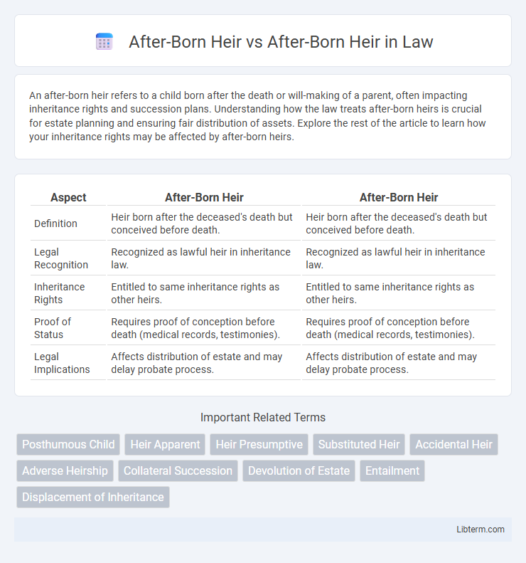 After-Born Heir vs After-Born Heir in Law - What is The Difference?