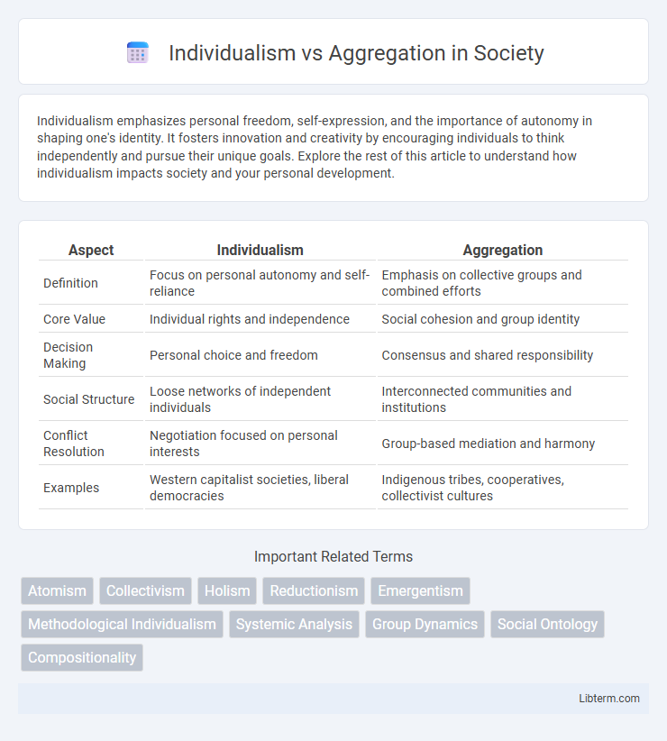 Aggregation vs Individualism in Society - What is The Difference?