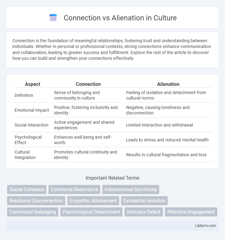 Alienation vs Connection in Culture - What is The Difference?