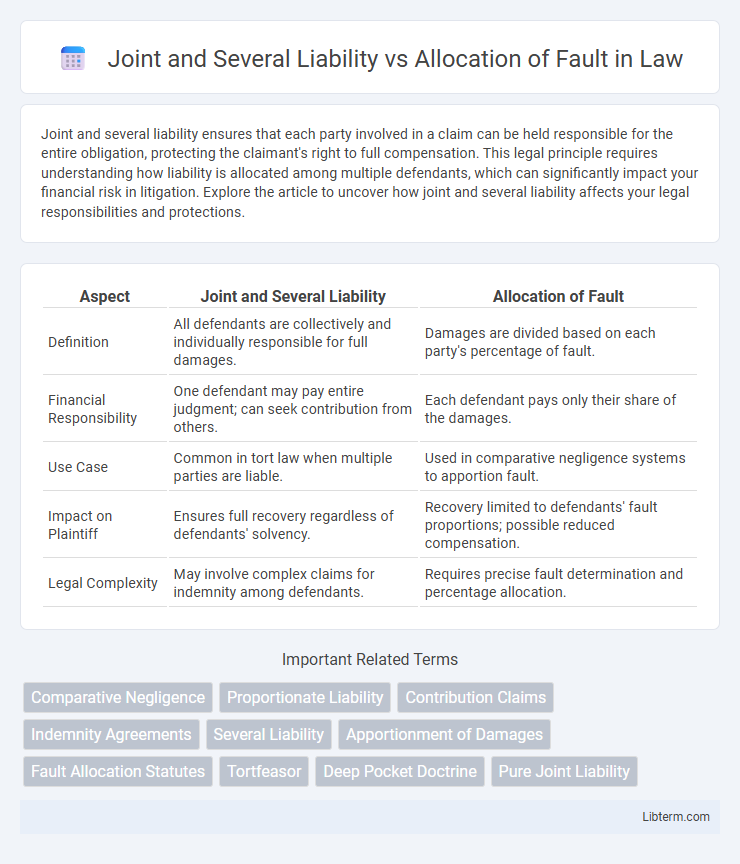 Allocation of Fault vs Joint and Several Liability in Law - What is The Difference?
