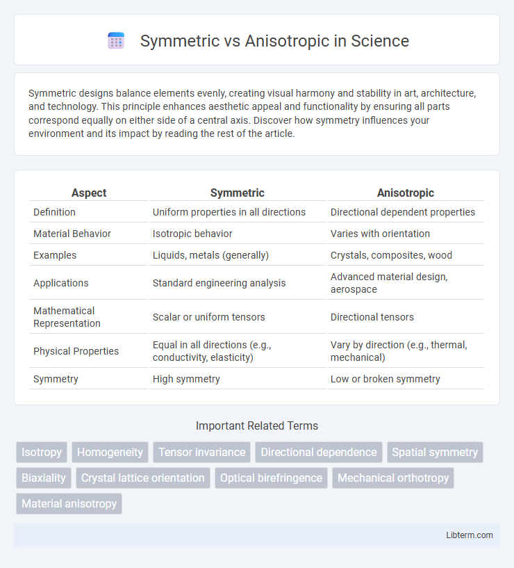 Anisotropic vs Symmetric in Science - What is The Difference?