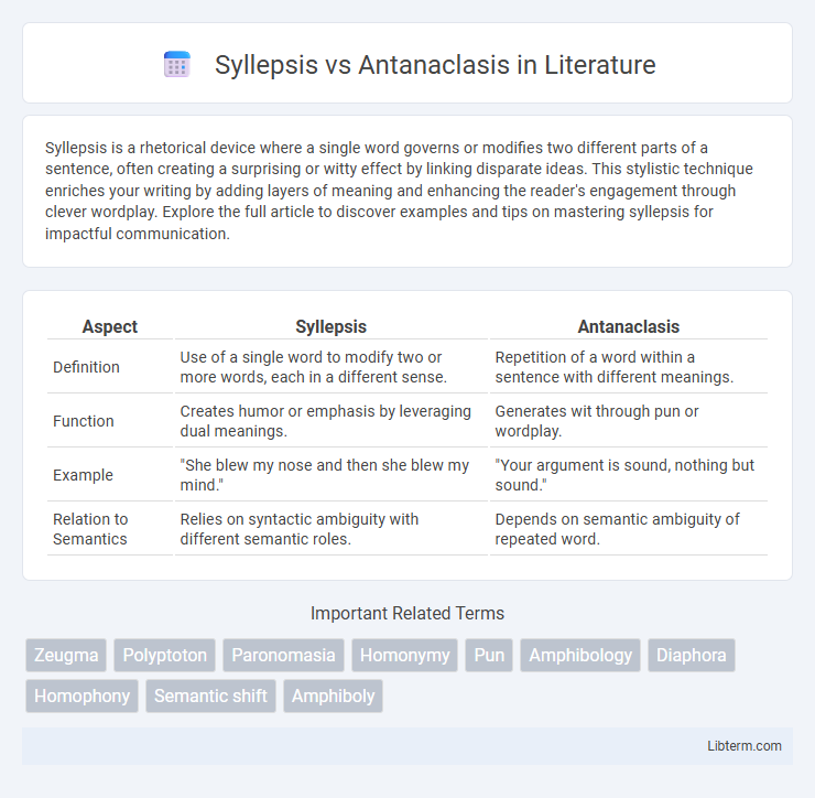 Antanaclasis vs Syllepsis in Literature - What is The Difference?
