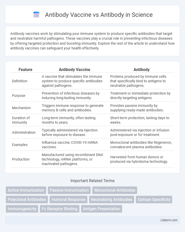 Antibody vs Antibody Vaccine in Science - What is The Difference?