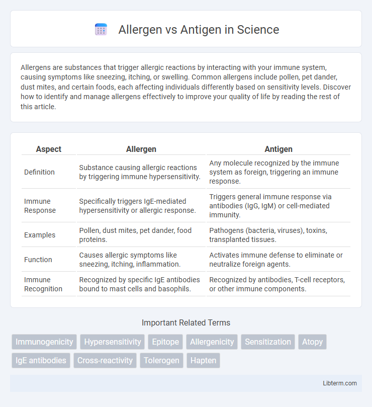 Antigen vs Allergen in Science - What is The Difference?