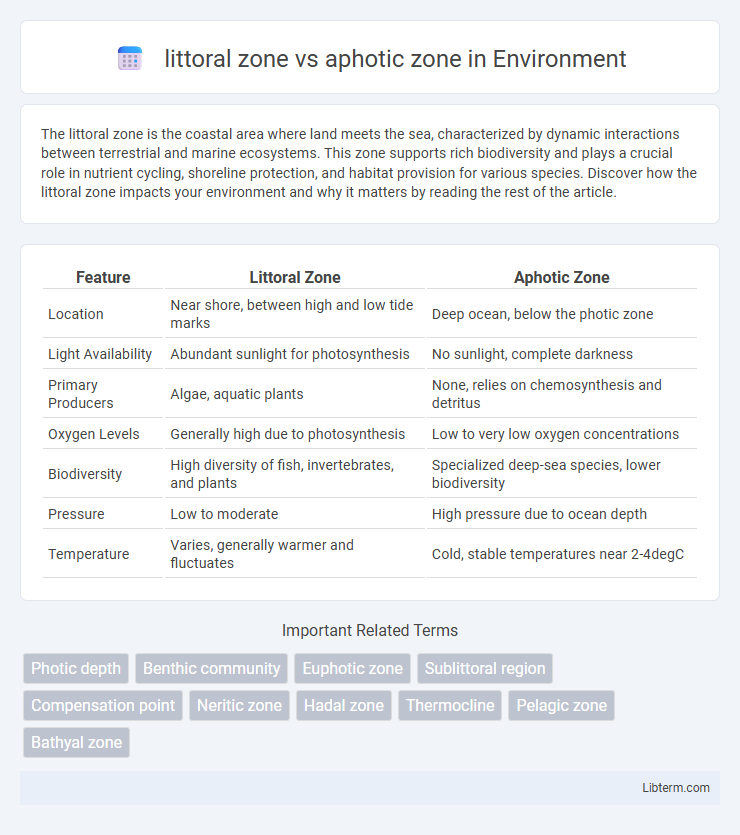 aphotic zone vs littoral zone in Environment - What is The Difference?