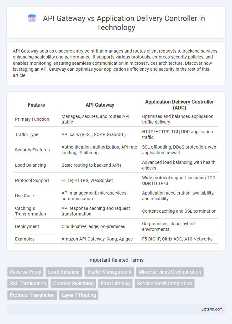 Application Delivery Controller vs API Gateway in Technology - What is The Difference?