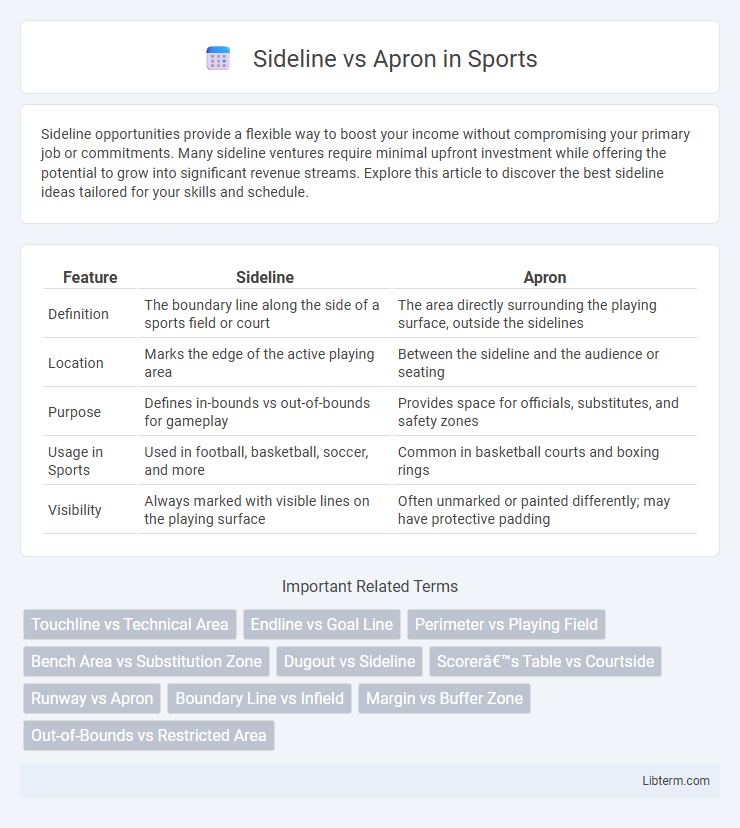 Apron vs Sideline in Sports - What is The Difference?