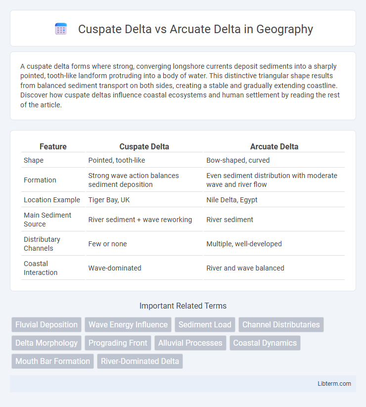 Arcuate Delta vs Cuspate Delta in Geography - What is The Difference?